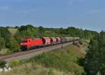 152 059 mit einem Gterzug am 23.08.2012 unterwegs bei Laaber.