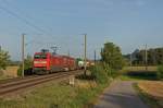 152 033-7 mit KT 50510 Singen(Htw) - Rheinhausen zwischen Mhlhausen und Welschingen-Neuhausen. 18.07.12