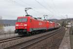 152 090 & 152 075 als Vorspann fr MEG´s 143 257 & 155 196 am bekannten Zwiebelzug bei Dattenberg am 14.04.2013