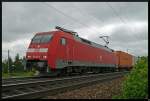 152 142-6 fhrt mit Containern durch Mannheim-Friedrichsfeld. (22.05.2013)