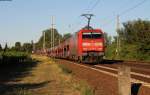 152 130-1 mit einem Autozug bei Geisenheim 1.8.13