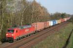 152 073 mit TEC 42908 (Wien–Maschen) am 10.04.2009 zwischen Winsen (Luhe) und Ashausen