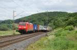 152 115-2 mit Containern am 13.06.2013 bei Salzderhelden