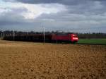 DB Schenker Rail 152 115-2 mit Kohlezug am 27.02.14 bei Walluf 