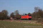 152 031-1 (DB Schenker) mit einem Güterzug in Ratingen Lintorf, 8.