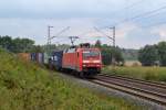 152 157-5 mit einem Containerzug am 12.09.2013 bei Einbeck-Salzderhelden