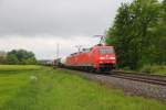 152 121-0 DB Schenker Rail + BR189 bei Staffelstein am 13.05.2014.