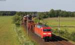 152 066-7 mit einem Mischer bei Ramelsloh 30.5.14