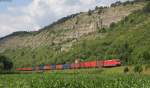 152 024-6 mit einem Containerzug bei Karlstadt 18.6.14