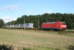 152 170 mit TEC 42583 (Maschen–Hannover-Linden) am 04.09.2010 zwischen Maschen und Jesteburg