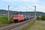 152 119 mit KT 50158 München Ost Rbf - Meimersdorf am 18.09.2014 bei Oberdachstetten.