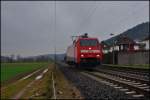 152 012-1 ist solo unterwegs in Ludwigsau-Friedlos am 28.01.15. 