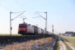 152 059-2 DB Schenker Rail bei Reundorf am 07.02.2015.
