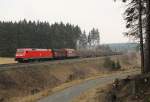 152 019-6 zu sehen in Steinbach am Wald am 21.03.15.