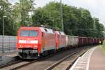 152 062-6 mit 152 048-5 durchfahren Castrop-Rauxel 1.6.2015