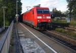 152 163-2 DB kommt durch Kohlscheid mit einem langen Audi-VW-Zug aus Osnabrück nach Kortenberg-Goederen(B) und fährt die Kohlscheider-Rampe hoch nach Aachen-West und fährt in Richtung