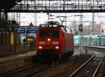 152 093-1 DB kommt aus Richtung Aachen-West,Aachen-Schanz als Lokzug von Aachen-West nach Stolberg-Hbf und fährt durch den Aachener-Hbf in Richtung Aachen-Rothe-Erde,Stolberg-Hbf(Rheinland).