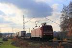 152 141-8 DB Schenker bei Bad Staffelstein am 12.11.2015.