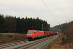 152 161-6 DBSR bei Steinbach im Frankenwald am 03.12.2015.