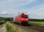 DB Cargo 152 117-8 mit KLV bei Walluf auf der KBS 466 am 29.06.16