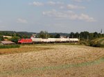 Die 152 091 mit einem Gaskesselzug am 09.09.2016 unterwegs bei Fahlenbach.