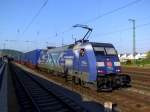 152 135-0 mit einem Gterzug am 07.06.2013 im Bahnhof Bruchsal.