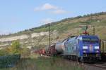 DB 152 134 am 27.9.13 mit einem gemischten Güterzug in Thüngersheim.