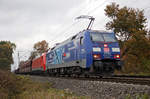 Albatros-Lok 152 137-6 und die rote Schwesterlok am 08.11.2016 in Lintorf.