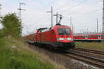 182 012-5 mit RE 4309(Hamburg-Rostock)bei der Einfahrt im Rostocker Hbf.12.05.2017