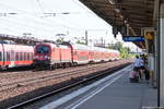 182 023-2 mit dem RE5 (RE 3516) von Wünsdorf-Waldstadt nach Stralsund Hbf, wurde über Berlin-Schönefeld Flughafen umgeleitet.