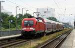Verstärkerzug RE 3534 auf Linie RE3 | DB 182 024 | Anklam | Juni 2023