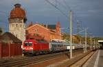 182 010-9 mit dem IC 1923 nach Kln Hbf in Rathenow.