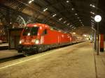 182 009-1 im Hbf Leipzig 13.12.2010 ...die Uhr Rechts im Bild ist auch jetzt schon nicht mehr so vorhanden  Historisch 