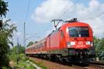 182 002-6 zieht am 02.08.'11 den RE Cottbus-> Dresden HBf. durch Dresden-Stetzsch