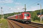 182 017 mit RB 16327 (Eisenach – Halle/Saale) (Leiling, 28.07.2011)