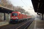 182 011-7 mit der RB22 (RB 28812) von Potsdam Hbf nach Berlin-Schnefeld Flughafen in Potsdam Charlottenhof. Es handelt sich hier um Schulungsfahrten. 14.11.2011