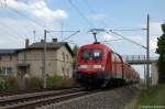 182 008 mit dem RE2 (RE 37383) von Wismar nach Cottbus in Vietznitz.