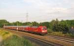 Die 182 024 von DB Regio Thüringen trägt zur Zeit Werbung mit dem Text  Wir gratulieren dem Weltmeister .