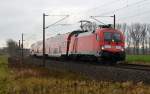 182 017 zog am 02.01.16 eine S2 durch Benndorf Richtung Bitterfeld, Ziel der ab Dessau als RB verkehrenden S2 ist Magdeburg.