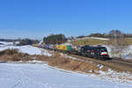 182 510 mit DGS 43109 am 27.01.2017 bei Fahlenbach. 