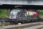 Die MRCE Dispo-Lok 182 509-0 (ES 64 U2-009) kam heute für den LOC 1819 nach Stuttgart zum Einsatz.