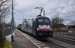 182 511 + 475 xxx befördern am 31.03.2018 den 42014 nach Wanne-Eickel Wst, hier in Buggingen.