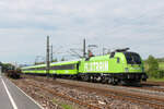 MRCE/Flixtrain 182 521 mit FLX nach Berlin am 04.06.2021 in Gerstungen.