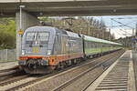 242.504 Hectorrail mit Flixtrain durchfährt den Bahnhof Thyrow am 29. März 2024