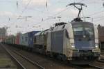 WLB ES 64 U2-021 und DE 6304 fahren am 6.3.10 durch Dsseldorf-Rath