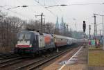 182 534 / ES 64 U2-034 am HKX1803 in Kln Messe/Deutz am 29.03.2013