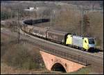 182 511 von TX Logistik mit Gterzug am 07.04.13 in Gemnden am Main