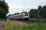 Taurus Boxxpress ES64U2-025 mit dem morgendlichen HKX 1800 nach Köln bei der Durchfahrt in Hasbergen.