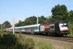 ES 64 U2-026 mit HKX 1803 (Kln Hbf–Hamburg-Altona) am 14.08.2012 in Klecken