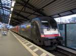 DB ES 64 U2-014 schob am 12.12.2015 das letztemal die RB 16327 (Eisenach - Halle (S) Hbf) nach Erfurt Hbf.